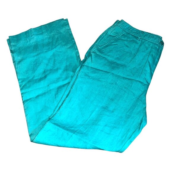 JM Collection Pants - JM Collection Vintage100% Linen Casual Straight Leg Pants Sz 10 Womens (Medium)